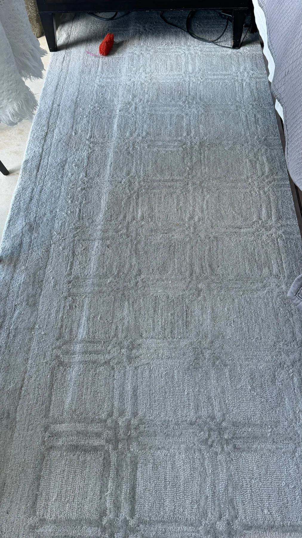 Finished carpet surface after professional cleaning and extraction